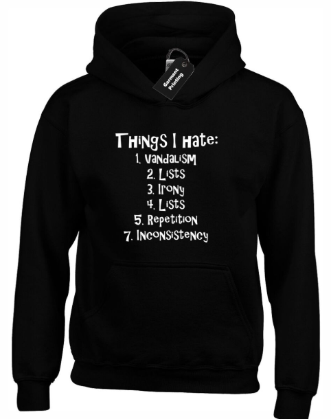 Things I Hate