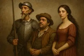 Bilden som kan accosieras med 'Karaktärer' från boken 'Don Quijote' 