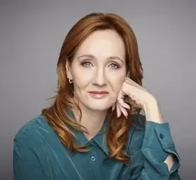 Bild på författaren 'J.K. Rowling' som skrev boken 'Harry Potter' 