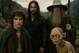 Bilden som kan accosieras med 'Karaktärer' från boken 'Sagan om ringen' 