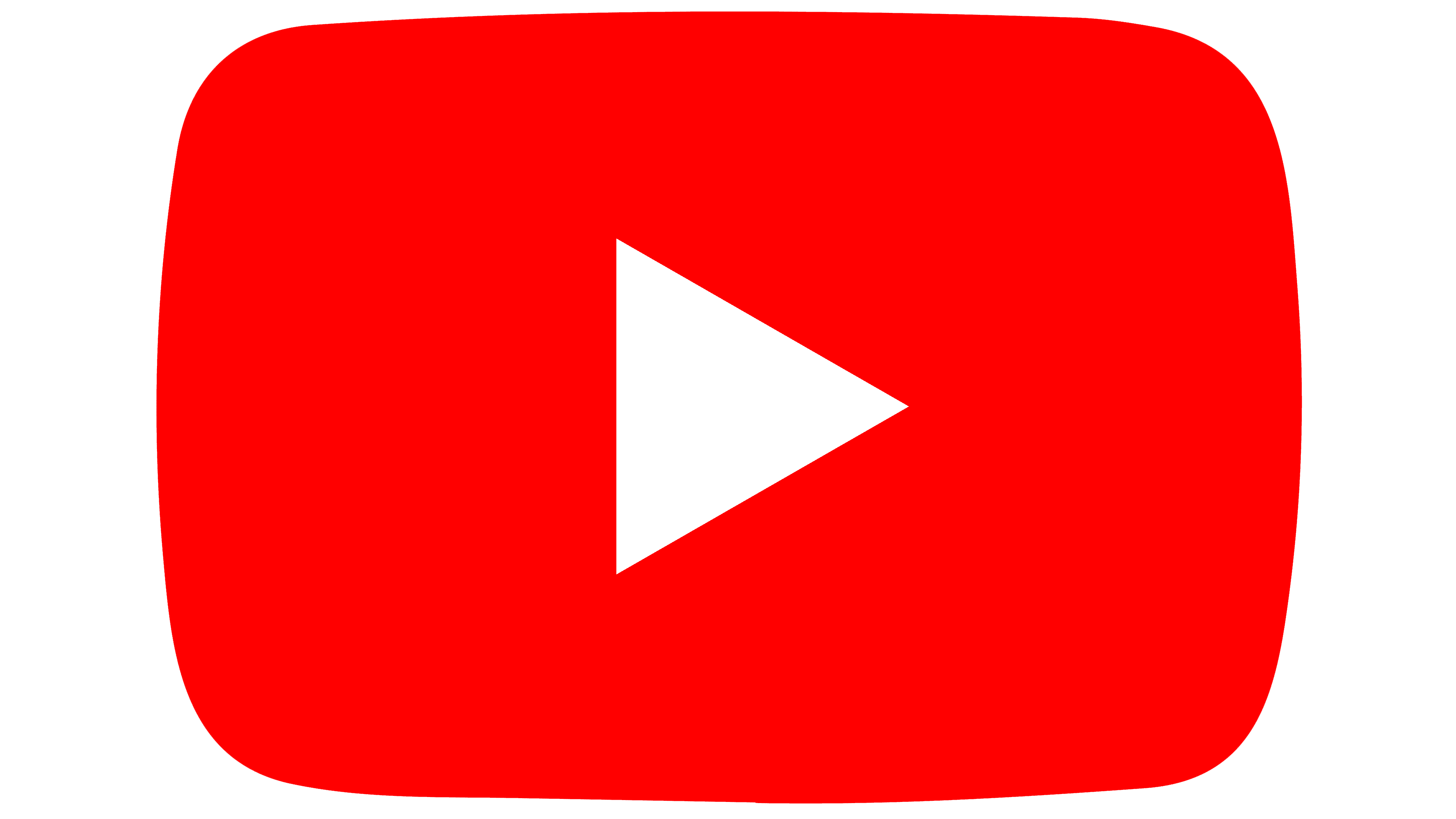 YouTubes logotyp (består av en röd rektangel med rundade hörn som liknar en “play”-knapp i mitten)