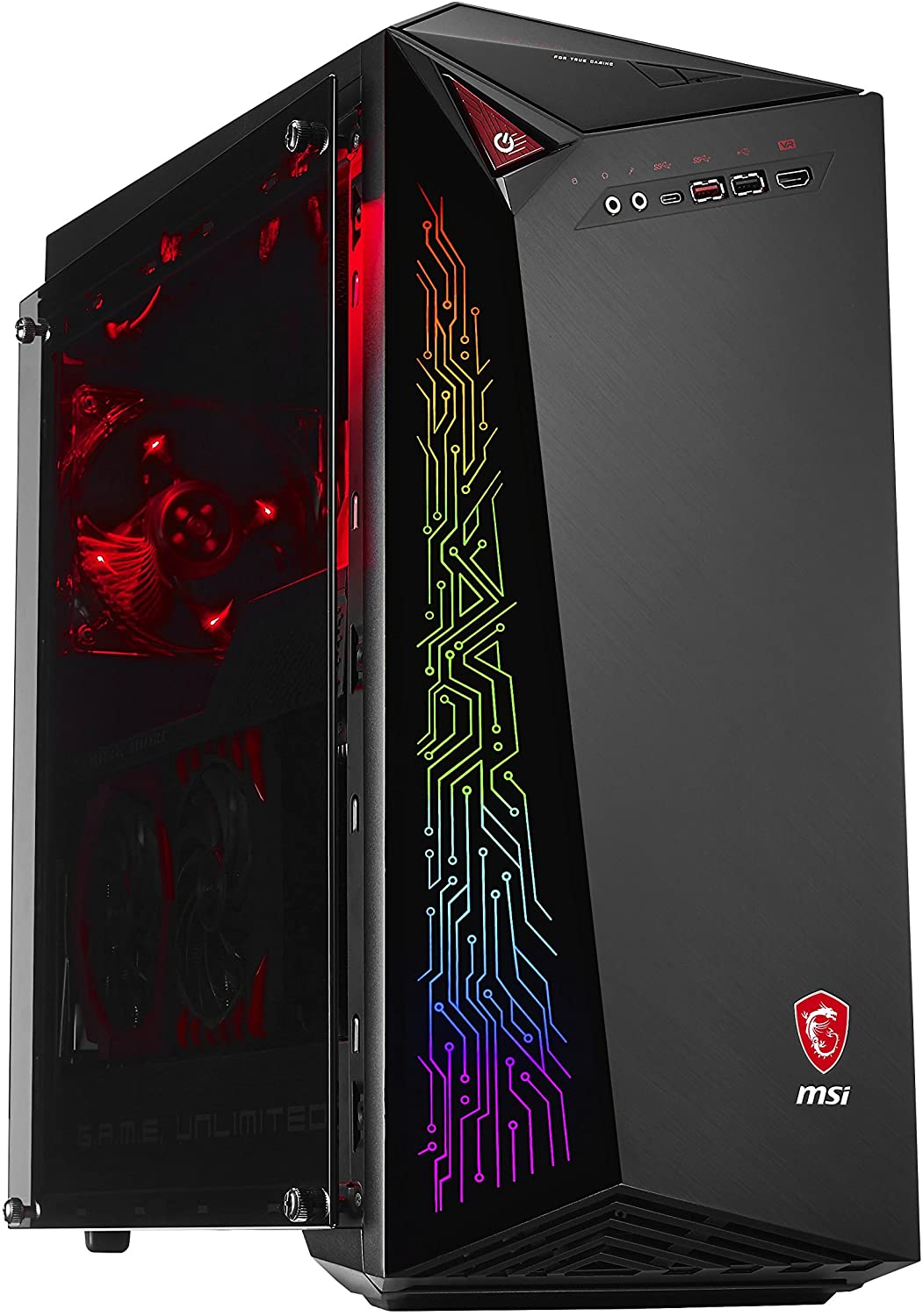 röd gaming pc