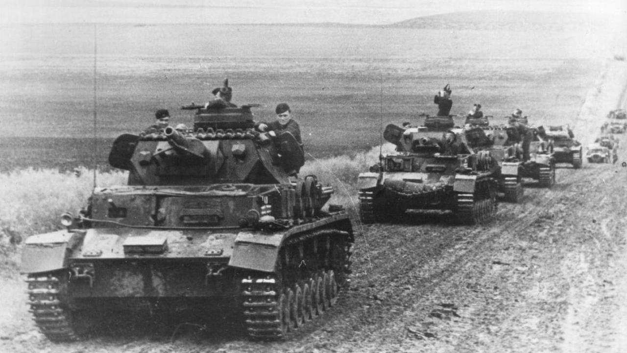 Tyska trupper invaderar Polen 1939